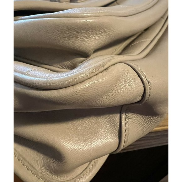 YSL Saint Laurent Niki Medium Bag Sac MNG Calfskin Shoulder Bag Purse Dark Beige - Picture 9 of 10